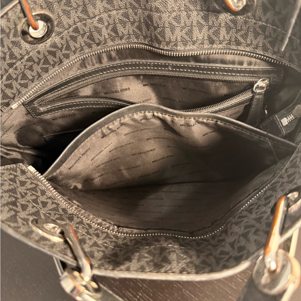 Michael Kors Gray Signature Tote - Picture 6 of 11